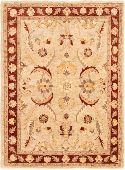 Afghan Chobi Finest 5'10" x 7'10" Hand-knotted Wool Rug 