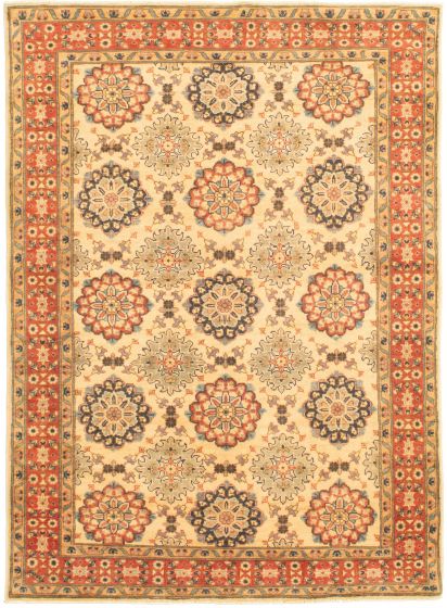 Afghan Finest Ghazni 4'10" x 6'11" Hand-knotted Wool Rug 