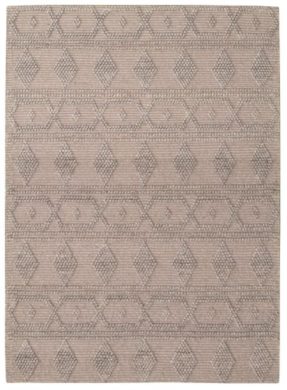 Indian Sienna 5'3" x 7'6" Braided Weave Wool Rug 