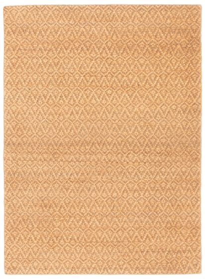 Indian Palas Denizli 5'4" x 7'5" Flat-Weave Jute Kilim 