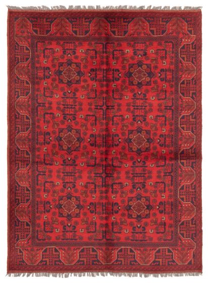 Afghan Finest Khal Mohammadi 4'10" x 6'6" Hand-knotted Wool Rug 