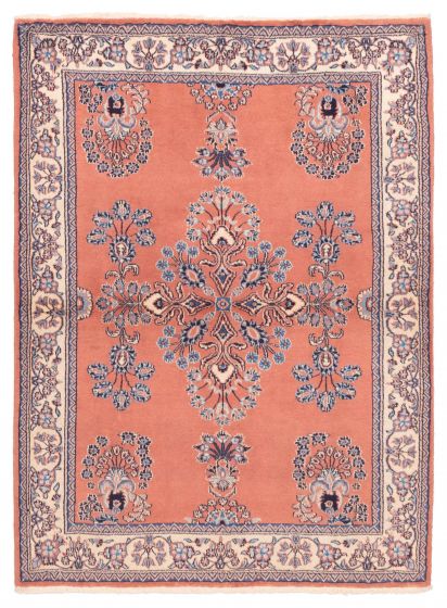 Persian Style 4'5" x 6'2" Hand-knotted Wool Rug 