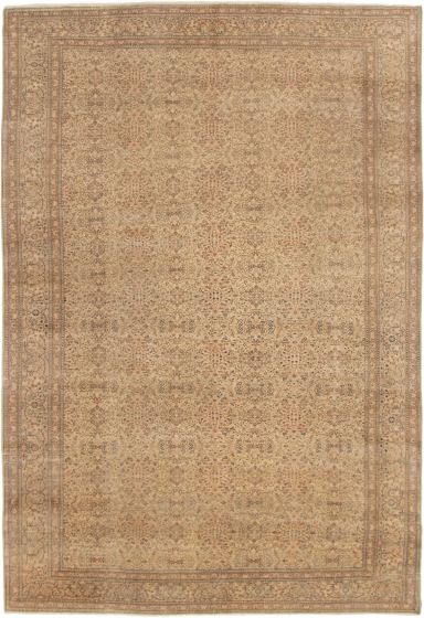 Turkish Antalya Vintage 6'5" x 9'5" Hand-knotted Wool Rug 