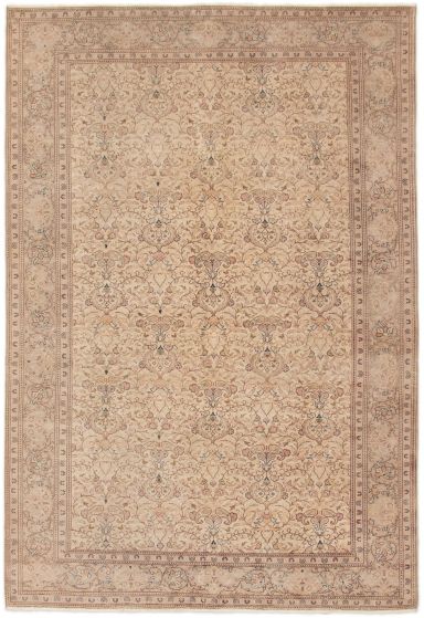 Turkish Antalya Vintage 6'5" x 9'7" Hand-knotted Wool Rug 