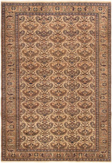 Turkish Kayseri Vintage 6'6" x 9'5" Hand-knotted Wool Rug 