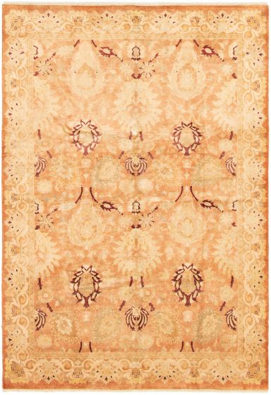 Pakistani Peshawar Oushak 6'0" x 8'8" Hand-knotted Wool Rug 