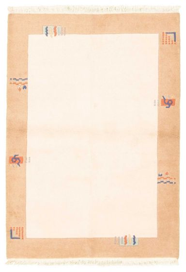 Nepal Aurora 4'0" x 5'10" Hand-knotted Wool Rug 