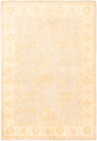 Pakistani Peshawar Oushak 6'0" x 8'10" Hand-knotted Wool Rug 