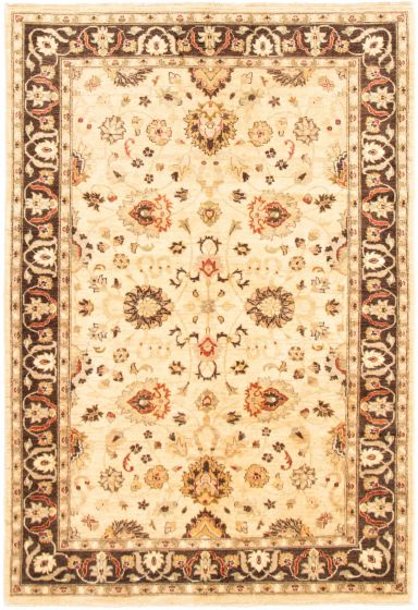 Afghan Chobi Finest 6'1" x 9'2" Hand-knotted Wool Rug 