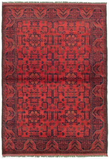 Afghan Finest Khal Mohammadi 4'1" x 6'4" Hand-knotted Wool Rug 