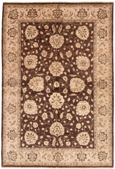 Indian Chobi Twisted 6'0" x 9'0" Hand-knotted Wool Rug 
