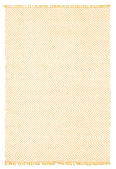 Indian Nevada 4'0" x 5'9" Flat-Weave Jute Kilim 