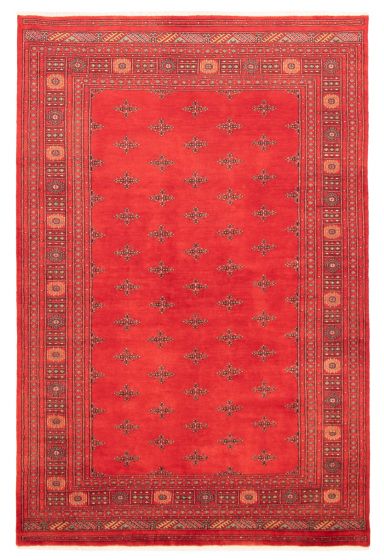 Pakistani Finest Peshawar Bokhara 6'7" x 9'10" Hand-knotted Wool Rug 