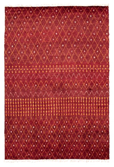 Pakistani Pak Finest Marrakesh 9'11" x 14'7" Hand-knotted Wool Rug 