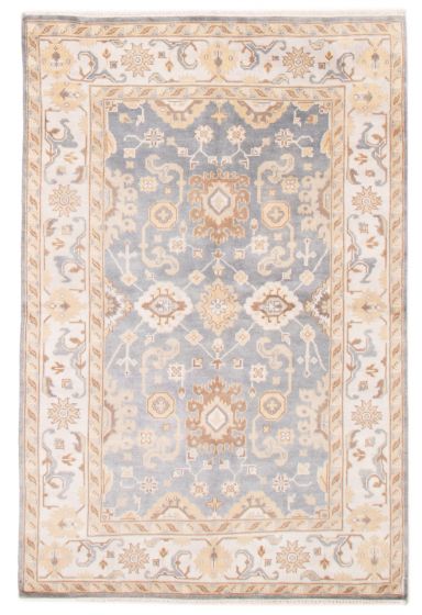 Indian Royal Oushak 6'2" x 9'1" Hand-knotted Wool Rug 