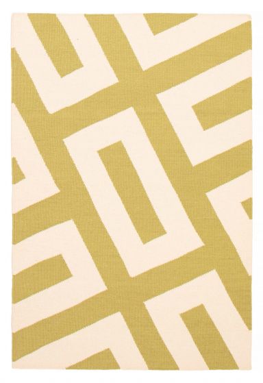Turkish Ankara 5'0" x 7'11" Flat-Weave Wool Kilim 