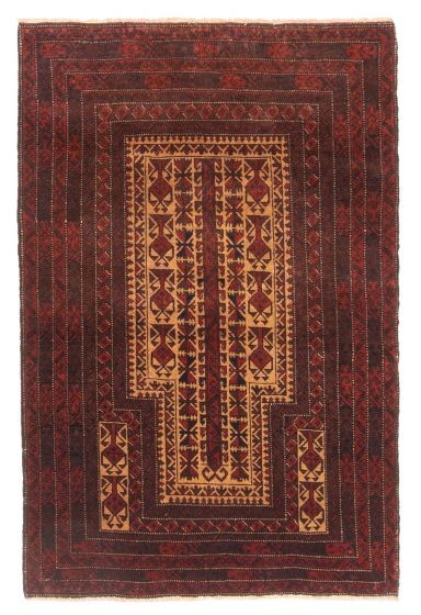 Afghan Teimani 2'9" x 4'2" Hand-knotted Wool Rug 