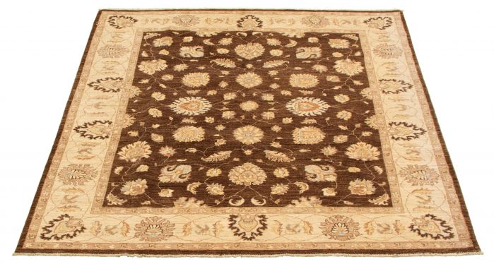 Afghan Chobi Finest 6'9" x 8'2" Hand-knotted Wool Rug 