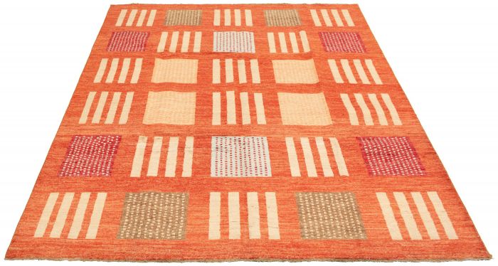 Pakistani Peshawar Ziegler 8'2" x 10'8" Hand-knotted Wool Rug 