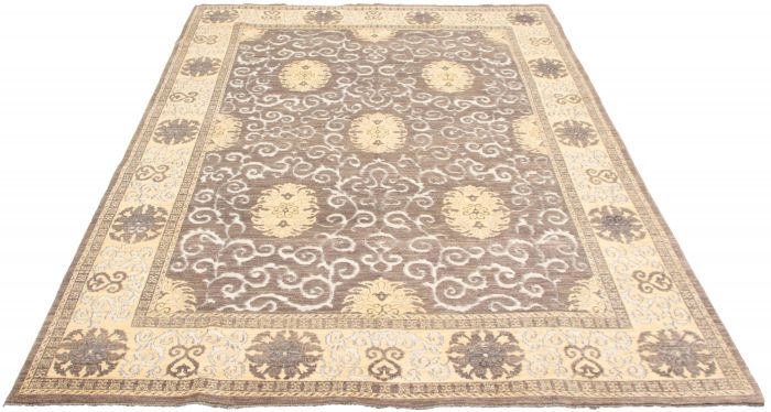 Pakistani Peshawar Oushak 9'0" x 12'3" Hand-knotted Wool Rug 
