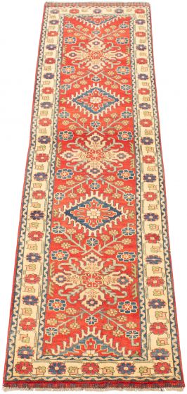 Afghan Finest Ghazni 2'8" x 9'9" Hand-knotted Wool Rug 