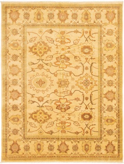 Pakistani Peshawar Oushak 7'10" x 10'5" Hand-knotted Wool Rug 