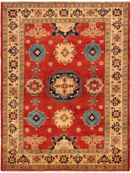 Afghan Finest Ghazni 4'10" x 6'5" Hand-knotted Wool Rug 