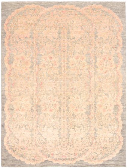 Pakistani Lahore Finest Collection 9'1" x 12'2" Hand-knotted Wool Rug 