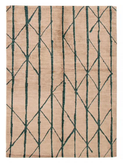 Pakistani Pak Finest Marrakesh 5'0" x 6'7" Hand-knotted Wool Rug 