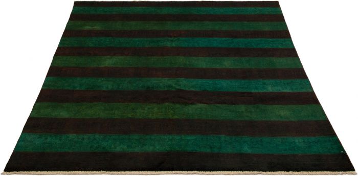 Indian Vibrance 7'9" x 9'6" Hand-knotted Wool Rug 