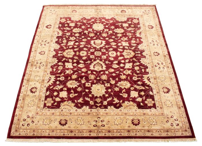 Afghan Chobi Finest 8'0" x 9'9" Hand-knotted Wool Rug 