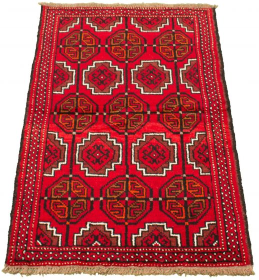Afghan Akhjah 3'3" x 5'6" Hand-knotted Wool Rug 