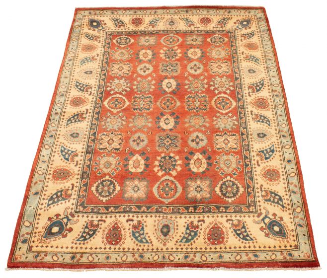 Afghan Finest Ghazni 4'11" x 6'3" Hand-knotted Wool Rug 