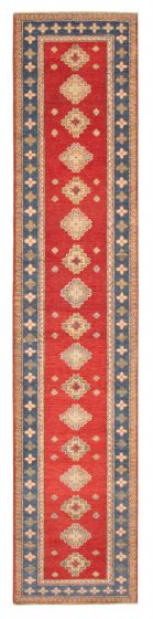Afghan Finest Ghazni 2'9" x 13'3" Hand-knotted Wool Rug 