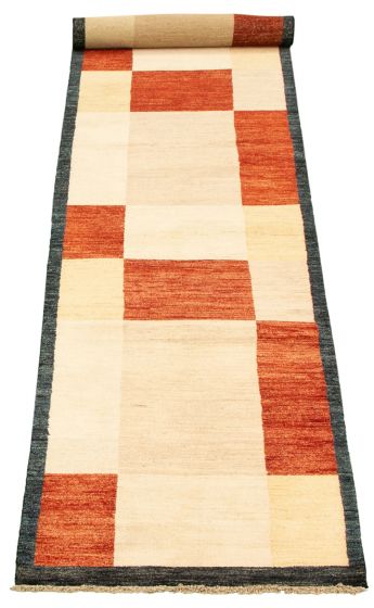 Pakistani Peshawar Ziegler 2'7" x 14'4" Hand-knotted Wool Rug 