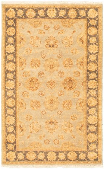 Indian Chobi Twisted 3'1" x 5'1" Hand-knotted Wool Rug 