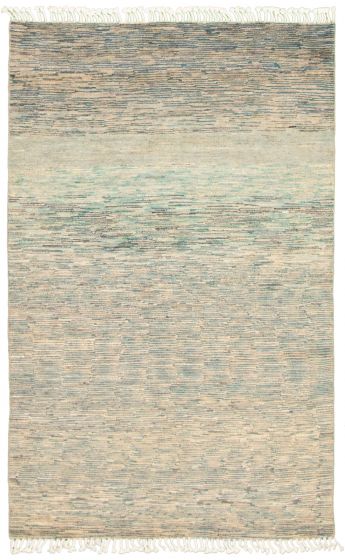 Pakistani Pak Finest Gabbeh 4'11" x 7'7" Hand-knotted Wool Rug 