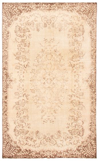Turkish Antalya Vintage 5'8" x 9'3" Hand-knotted Wool Rug 