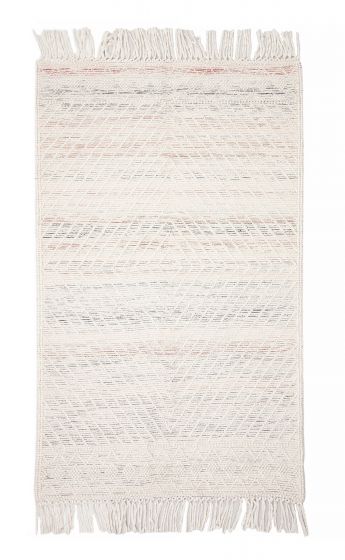 Indian Sienna 5'2" x 8'2" Braided Weave Wool Rug 