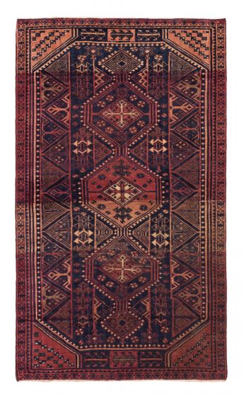 Persian Style 4'7" x 7'9" Hand-knotted Wool Rug 
