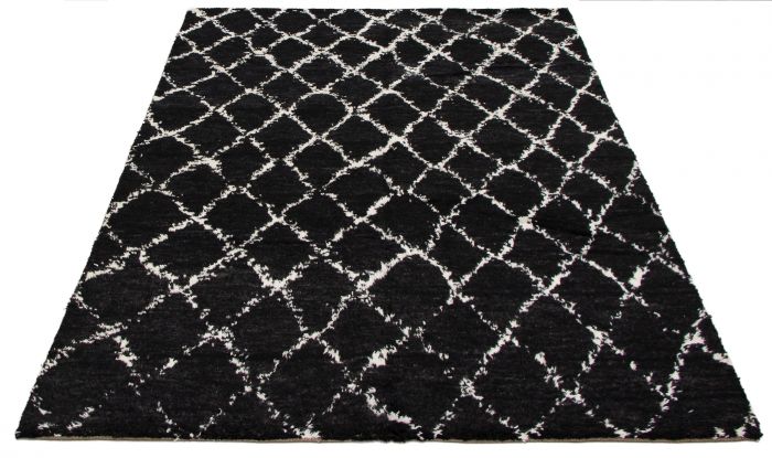 Indian Arlequin 6'0" x 9'0" Hand-knotted Wool Rug 