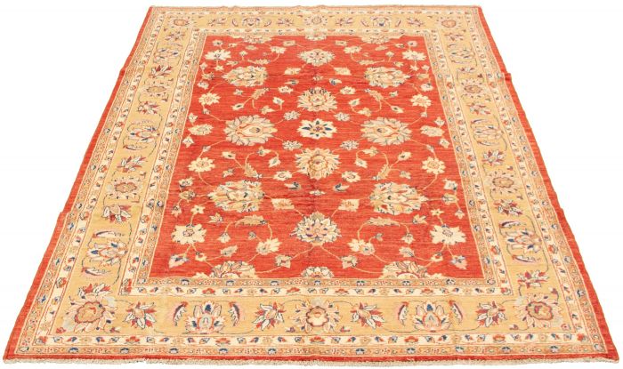 Afghan Chobi Finest 8'2" x 9'9" Hand-knotted Wool Rug 