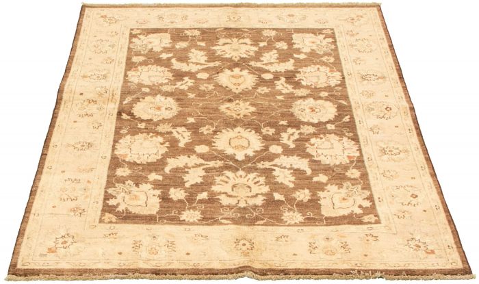 Afghan Chobi Finest 4'10" x 6'7" Hand-knotted Wool Rug 