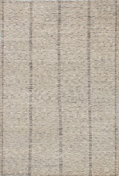 Indian Arlequin 5'0" x 7'7" Hand-knotted Wool Rug 