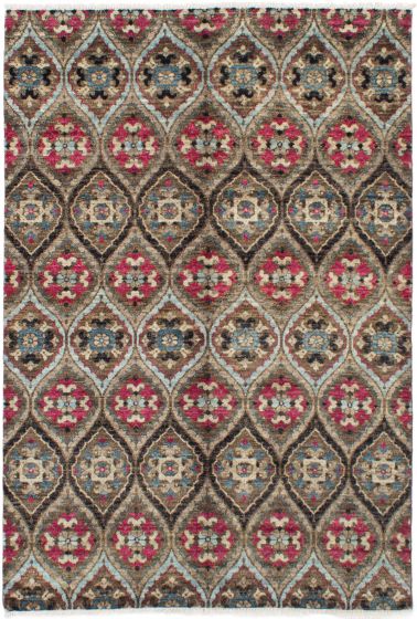 Indian Shalimar 6'0" x 9'0" Hand-knotted Wool Rug 