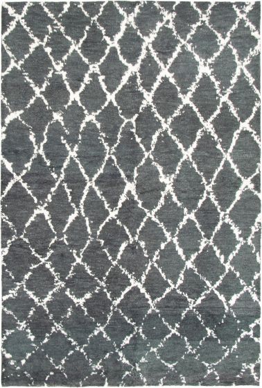 Indian Arlequin 6'0" x 9'0" Hand-knotted Wool Rug 
