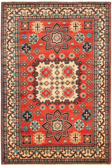 Afghan Finest Ghazni 6'9" x 10'1" Hand-knotted Wool Rug 