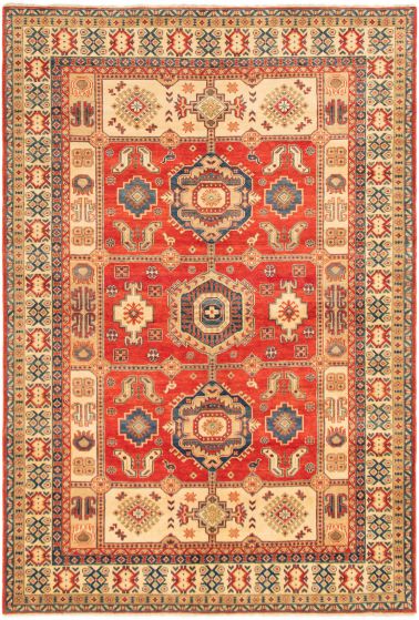 Afghan Finest Ghazni 6'8" x 9'9" Hand-knotted Wool Rug 