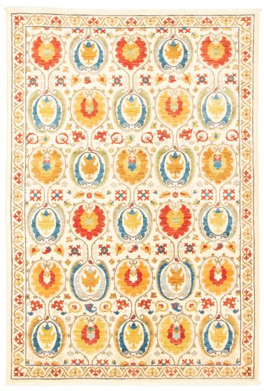 Pakistani Lahore Finest Collection 6'0" x 9'0" Hand-knotted Wool Rug 