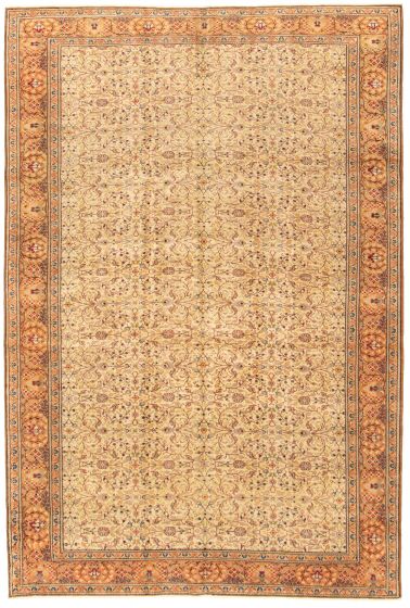 Turkish Kayseri Vintage 6'6" x 9'6" Hand-knotted Wool Rug 